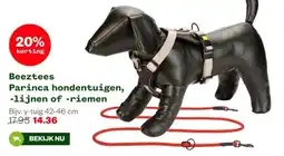 Welkoop Beeztees Parinca hondentuigen, lijnen of riemen aanbieding