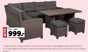 Intratuin Loungeset Wilson 5-delig aanbieding