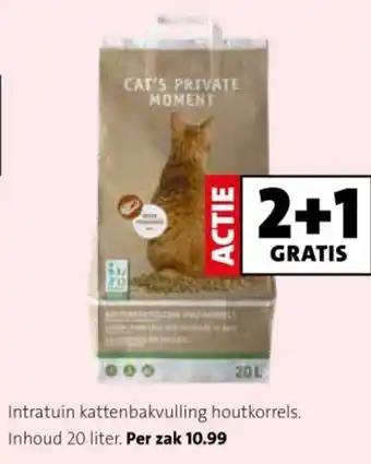 Intratuin Intratuin kattenbakvulling houtkorrels. aanbieding