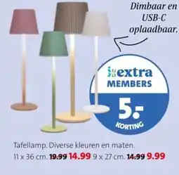 Intratuin Tafellamp aanbieding