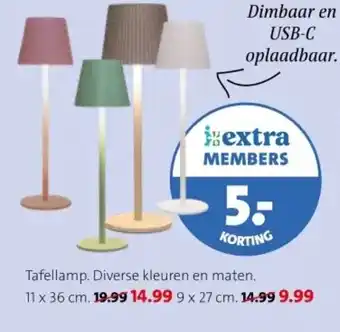 Intratuin Tafellamp aanbieding