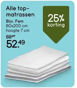 Leen Bakker Alle Alle top- matrassen matrassen aanbieding