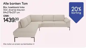 Leen Bakker Alle banken Tom aanbieding