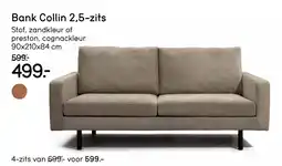 Leen Bakker Bank Collin 2,5 zits aanbieding