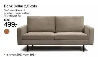 Leen Bakker Bank Collin 2,5 zits aanbieding