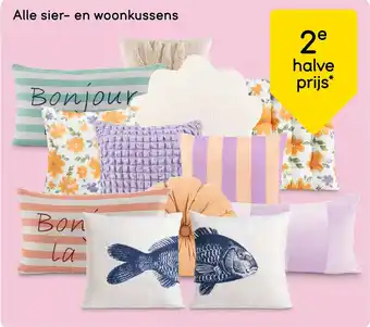 Leen Bakker Alle sier en woonkussens aanbieding