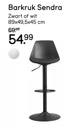 Leen Bakker Barkruk Sendra aanbieding