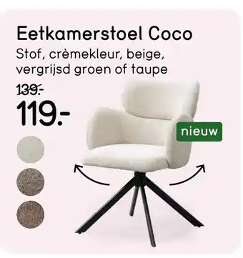 Leen Bakker Eetkamerstoel Coco aanbieding