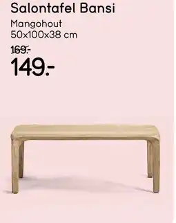 Leen Bakker Salontafel Bansi aanbieding