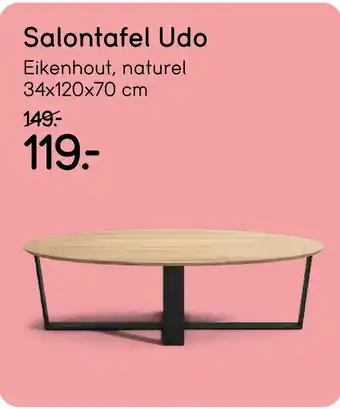Leen Bakker Eikenhout, naturel aanbieding