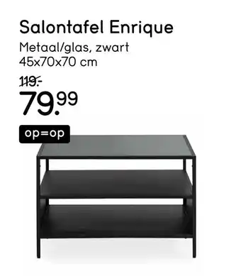 Leen Bakker Salontafel Enrique aanbieding