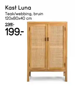 Leen Bakker Kast Luna aanbieding