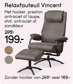 Leen Bakker Relaxfauteuil Vincent aanbieding