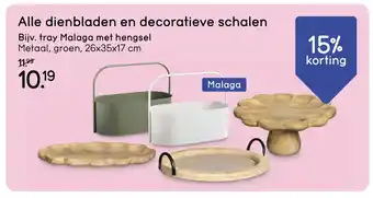 Leen Bakker Alle dienbladen en decoratieve schalen aanbieding