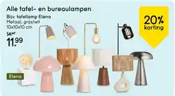 Leen Bakker Alle tafel en bureaulampen aanbieding