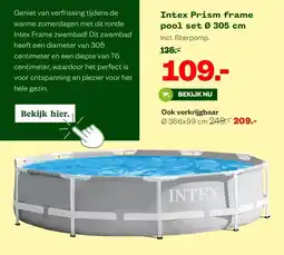 Welkoop Intex Prism frame pool set 0 305 cm aanbieding