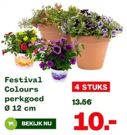 Welkoop Festival Colours perkgoed Ø 12 cm aanbieding