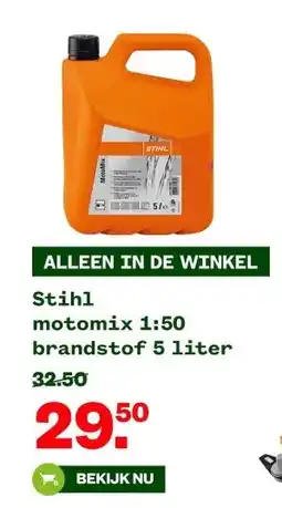 Welkoop Stihl motomix 1:50 brandstof aanbieding