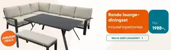 Van der Garde tuinmeubelen Rondo lounge- diningset aanbieding
