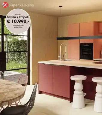 Superkeukens keuken Sevilla / Empoli aanbieding