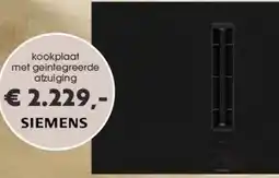 Superkeukens kookplaat met geintegreerde afzuiging aanbieding