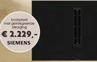 Superkeukens kookplaat met geintegreerde afzuiging aanbieding