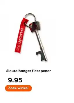 The Read Shop Sleutelhanger flesopener aanbieding