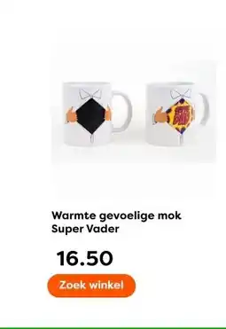 The Read Shop Warmte gevoelige mok Super Vader aanbieding