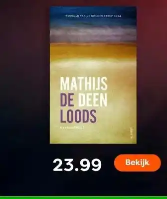 The Read Shop MATHIJS DE DEEN LOODS aanbieding