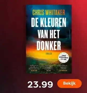 The Read Shop DE KLEUREN VAN HET DONKER aanbieding