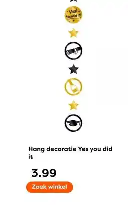 The Read Shop Hang decoratie Yes you did aanbieding