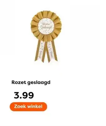 The Read Shop Rozet geslaagd aanbieding