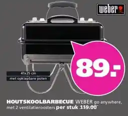 Ranzijn HOUTSKOOLBARBECUE WEBER aanbieding