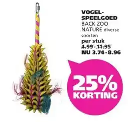 Ranzijn VOGEL- SPEELGOED BACK ZOO NATURE aanbieding