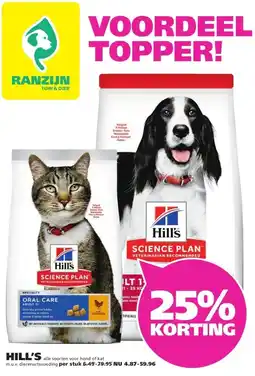 Ranzijn HILL'S aanbieding