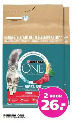 Ranzijn PURINA ONE alle soorten, 3 kilo aanbieding