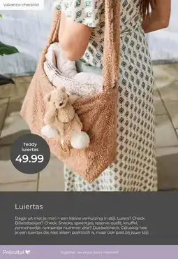Prenatal Teddy luiertas aanbieding