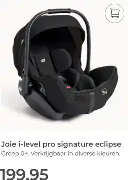 Prenatal Joie i-level pro signature eclipse aanbieding