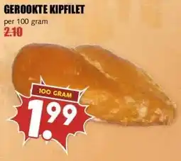MCD Supermarkt GEROOKTE KIPFILET aanbieding
