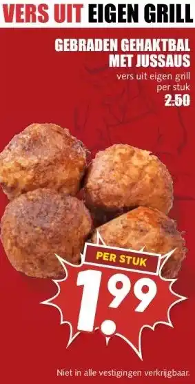 MCD Supermarkt GEBRADEN GEHAKTBAL MET JUSSAUS aanbieding