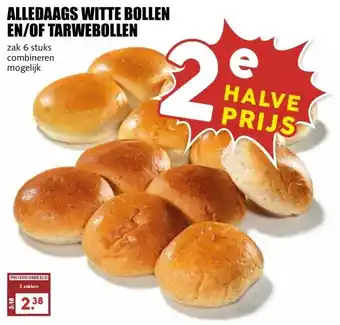 MCD Supermarkt ALLEDAAGS WITTE BOLLEN EN/OF TARWEBOLLEN aanbieding