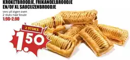 MCD Supermarkt KROKETBROODJE, FRIKANDELBROODJE EN/OF XL SAUCIJZENBROODJE aanbieding