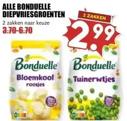 MCD Supermarkt ALLE BONDUELLE DIEPVRIESGROENTEN aanbieding