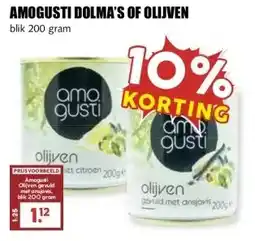 MCD Supermarkt AMOGUSTI DOLMA'S OF OLIJVEN aanbieding