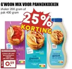 MCD Supermarkt GWOON MIX VOOR PANNENKOEKEN aanbieding
