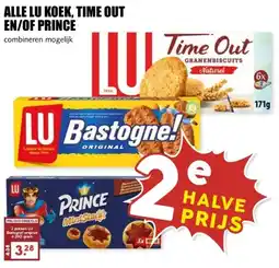 MCD Supermarkt ALLE LU KOEK, TIME OUT EN/OF PRINCE aanbieding