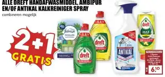 MCD Supermarkt ALLE DREFT HANDAFWASMIDDEL, AMBIPUR EN/OF ANTIKAL KALKREINIGER SPRAY aanbieding