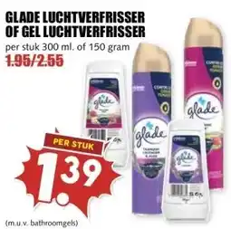 MCD Supermarkt GLADE LUCHTVERFRISSER OF GEL LUCHTVERFRISSER aanbieding