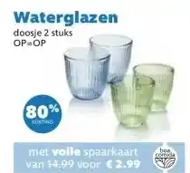 MCD Supermarkt Waterglazen aanbieding