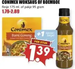 MCD Supermarkt CONIMEX WOKSAUS OF BOEMBOE aanbieding